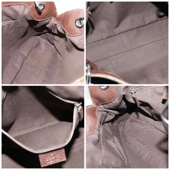 GUCCI GG Canvas Shoulder Bag Beige Silver 121023 Auth - Picture 15 of 16